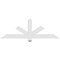 Ekena Millwork Kennewick Architectural Grade PVC Gable Bracket, 60"W x 20"H x 2"D x 4"F, 8/12 Pitch GBP060X20X0204KEN00 - alternate 4